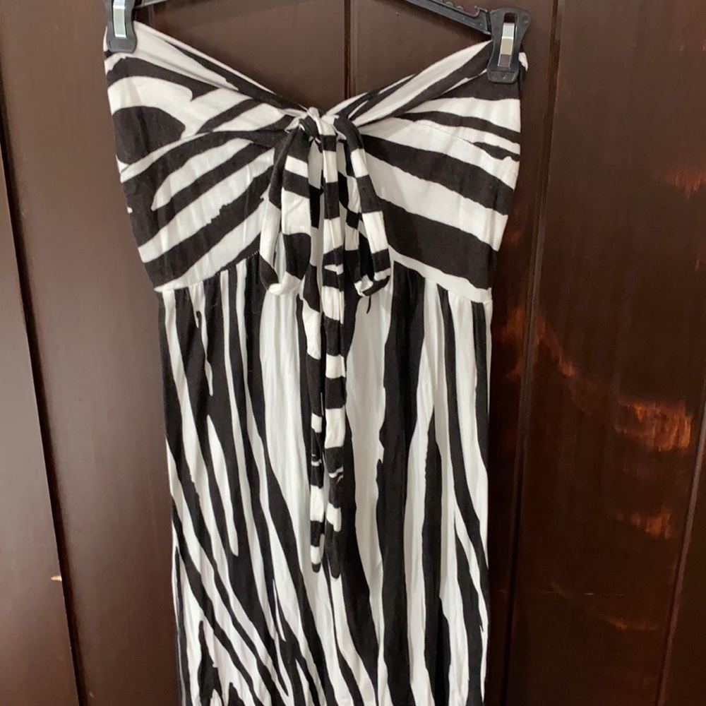 Long strapless dress